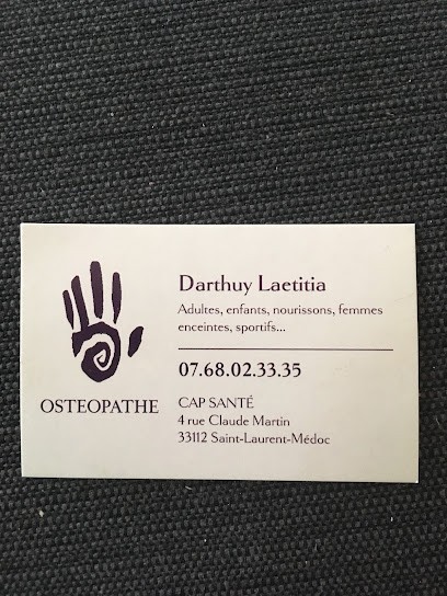 Laëtitia Darthuy, Ostéopathe à Saint-Laurent-Médoc