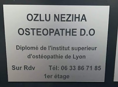 Ozlu Neziha Ostéopathe, Ostéopathe à Saint-Priest