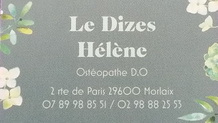 Hélène Le Dizes, Ostéopathe à Morlaix