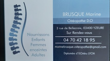 Marine Brusque, Ostéopathe à Yzeure