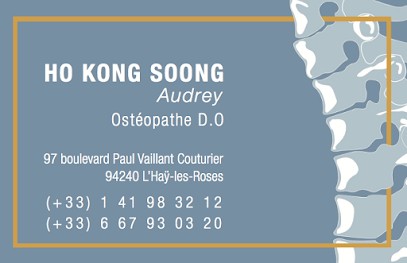 Ho Kong Soong Audrey, Ostéopathe à L'Haÿ-les-Roses