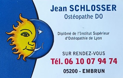 Jean Schlosser Ostéopathe, Ostéopathe à Embrun