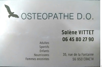 Solène Vittet ostéopathe, Ostéopathe à Crach