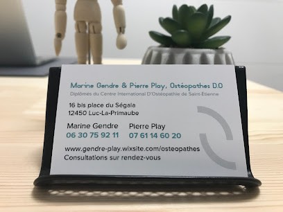 Marine Gendre & Pierre Play, Ostéopathes D.O., Ostéopathe à Luc-la-Primaube