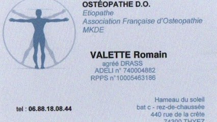 Valette Romain, Ostéopathe à Thyez