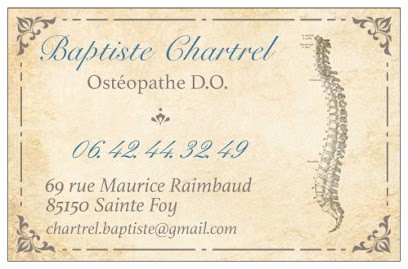 Chartrel Baptiste, Ostéopathe à Sainte-Foy