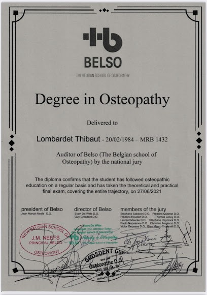 Lombardet Thibaut - Ostéopathe DO, Ostéopathe à Neuves-Maisons
