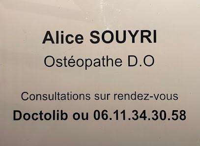 Alice Souyri - Ostéopathe, Ostéopathe à Chabanière