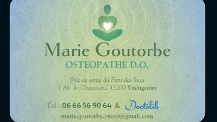 Marie Goutorbe Ostéopathe Yssingeaux, Ostéopathe à Yssingeaux
