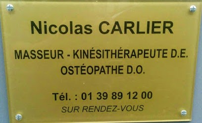 CARLIER Nicolas Ostéopathe D.O Masseur Kinésithérapeute D.E, Ostéopathe à Soisy-sous-Montmorency