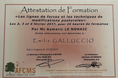Madame Emilie GALLUCCIO, Ostéopathe à Saint-Laurent-du-Var