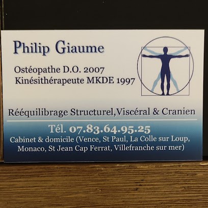 Giaume Philip Ostéopathe Kinésithérapeute, Ostéopathe à Vence