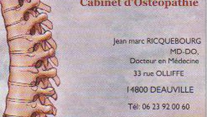 Ricquebourg Jean-Marc, Ostéopathe à Deauville